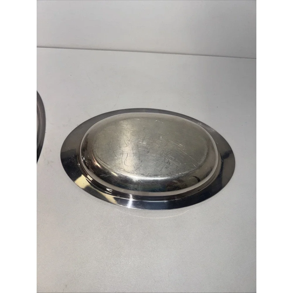 BERWICK Wm A ROGERS 7990 2 PIECE COVERED SERVING‎ DISH SILVERPLATE OVAL